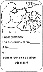 Avisos para Padres para permitir a los ni�os acudir a excursiones del colegio, museos... modelo 01